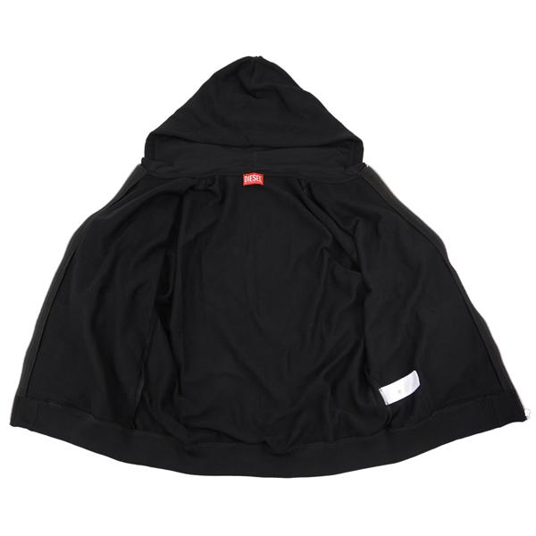 DIESEL ディーゼル S-BOXT-ZIP-HOOD-DIV/刺繍ロゴ ジップパーカー　セットアップ可/A20022 0GEAD 9XX_4
