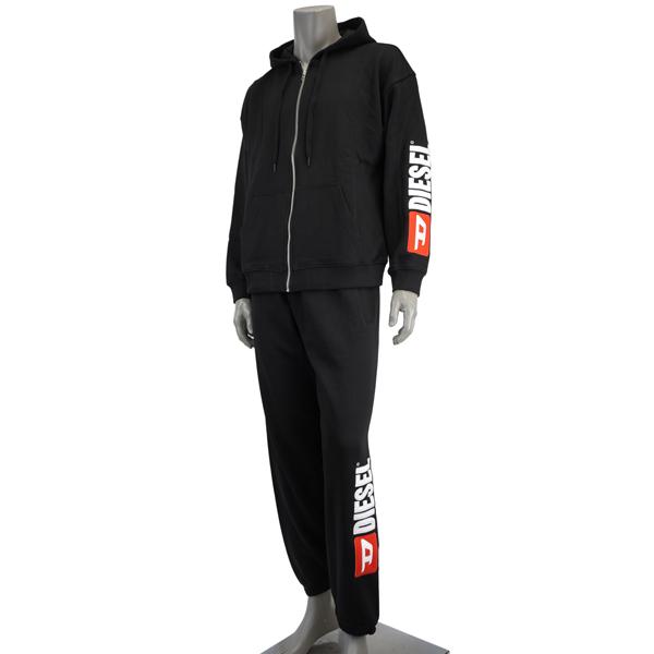 DIESEL（ディーゼル） S-BOXT-ZIP-HOOD-DIV/刺繍ロゴ ジップパーカー