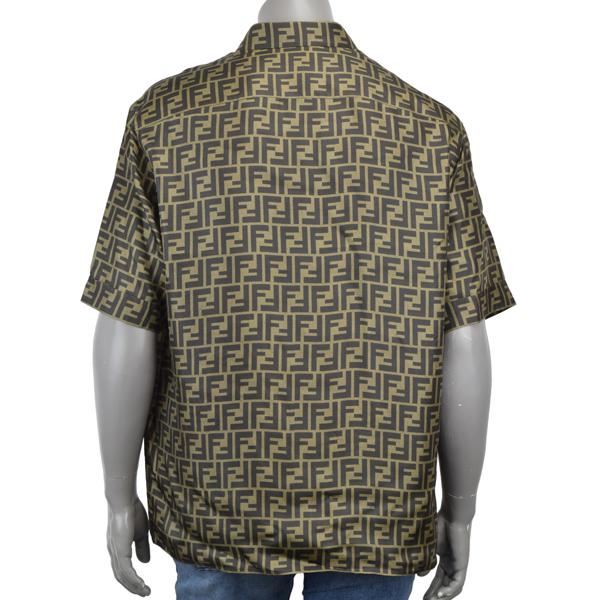 FENDI フェンディ FF総柄 シルク 半袖シャツ/FS0795 AKEE F1440 FENDI フェンディ FF総柄 シルク 半袖シャツ/FS0795 AKEE F1440