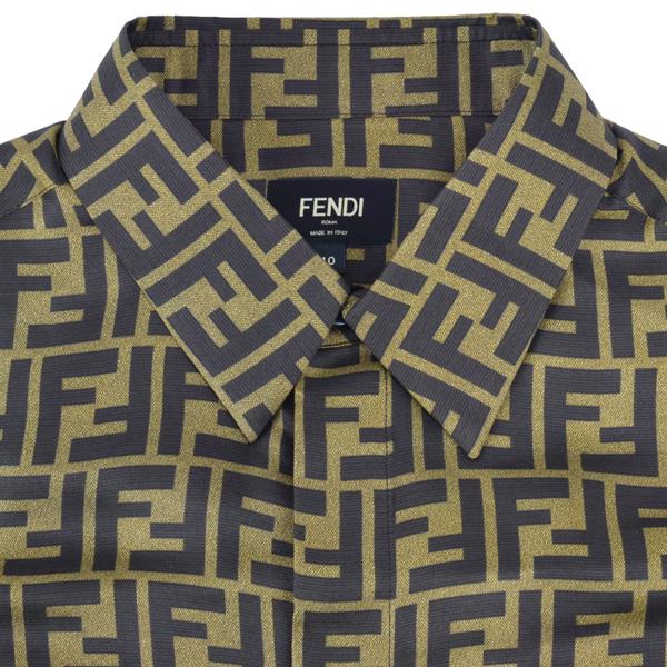 FENDI フェンディ FF総柄 シルク 半袖シャツ/FS0795 AKEE F1440 FENDI フェンディ FF総柄 シルク 半袖シャツ/FS0795 AKEE F1440