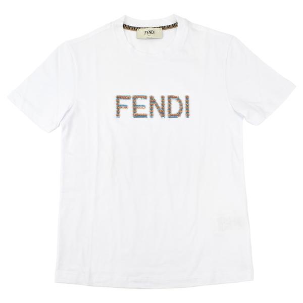 FENDI（フェンディ） SEQUIN T-SHIRT/スパンコール ロゴ Tシャツ