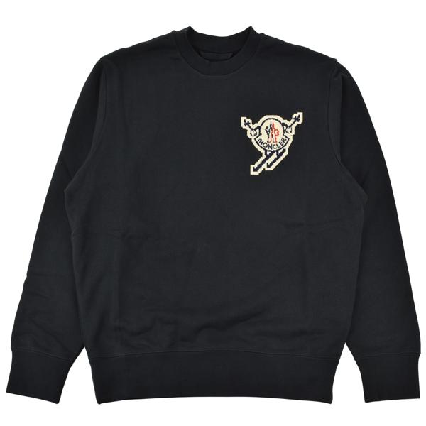 MONCLER モンクレール スキーロゴ パッチ スウェット トレーナー MONCLER モンクレール スキーロゴ パッチ スウェット トレーナー