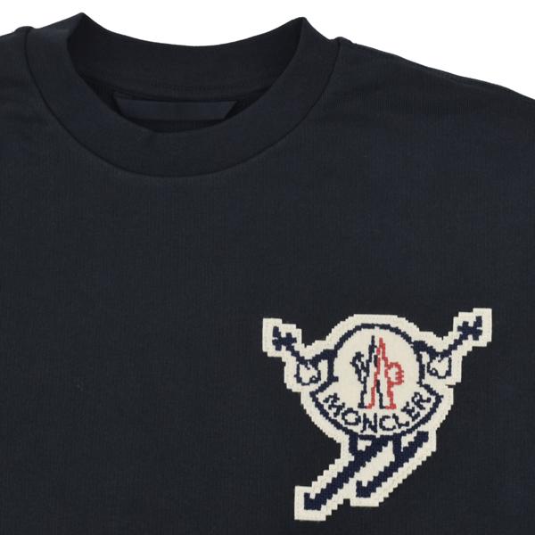 MONCLER モンクレール スキーロゴ パッチ スウェット トレーナー MONCLER モンクレール スキーロゴ パッチ スウェット トレーナー