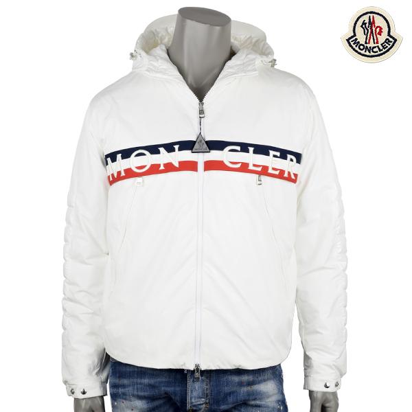 MONCLER モンクレール OLARGUES　トリコロールライン ロゴ ブルゾン /ホワイト/ 1B50A 54A91 034(57720円)