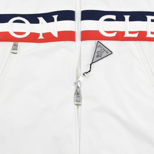 【公式】 MONCLER モンクレール OLARGUES　トリコロールライン ロゴ ブルゾン /ホワイト/ 1B50A 54A91 034 【1613006002】(57720円)