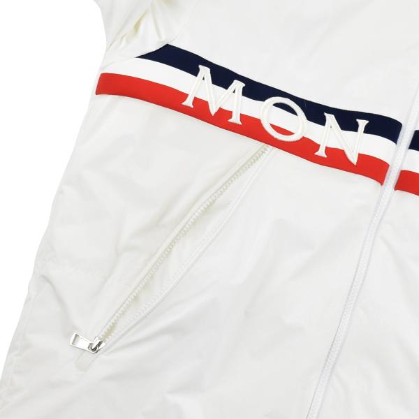 【公式】 MONCLER モンクレール OLARGUES　トリコロールライン ロゴ ブルゾン /ホワイト/ 1B50A 54A91 034 【1613006002】(57720円)