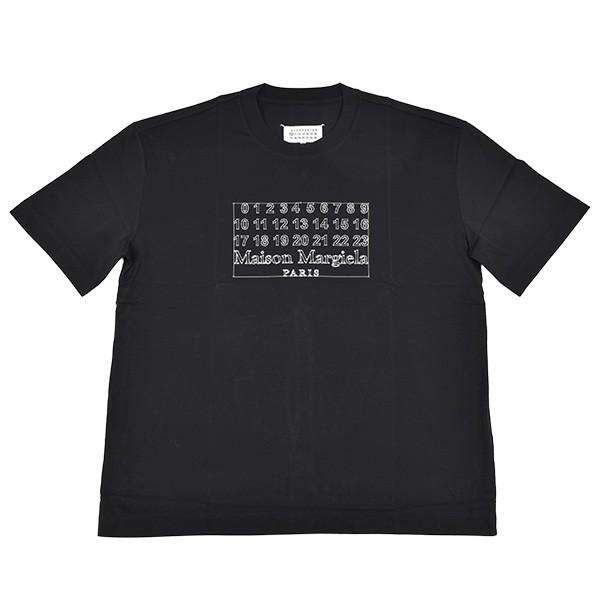 Maison Margiela メゾン・マルジェラ ナンバーロゴ　オーバーサイズ　Tシャツ/ブラック/ S30GC0696 S22816 900