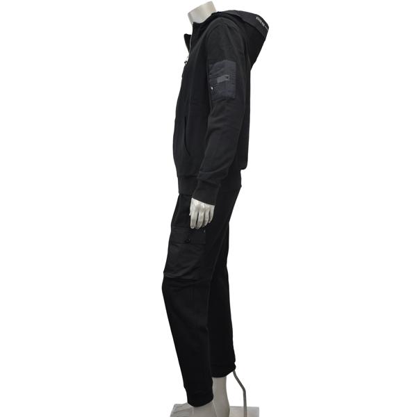 P.M.D.S. ピーエムディーエス NEW UMAREX×UMAREX PANT/フードロゴ セットアップ 上下セット/F26SW718×F26SWP718 FP04NG black carbon0020の画像
