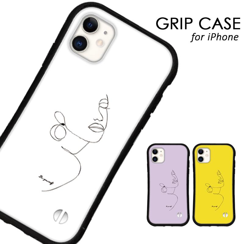 スマホケース Iphone13 13mini 13pro Iphone12 Iphone11 Se Iphoneケース カバー アイフォン グリップ 線画 おしゃれ Mone Myshell Dec100 M O N E ヤフーショップ店 通販 Yahoo ショッピング