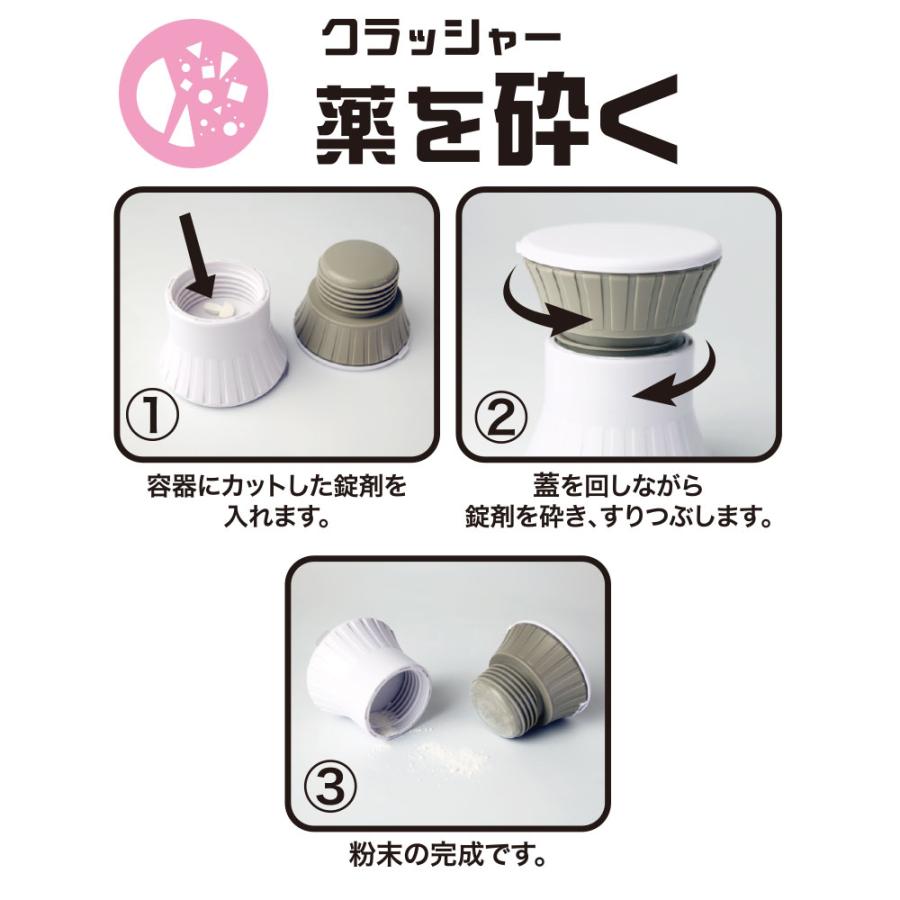 フロリネフ　FLORINEF 錠剤 3瓶＋12錠　新品ピルカッター Nisyo ピルカッター ピルクラッシャー ピルケース 3in1 一台三役 錠剤