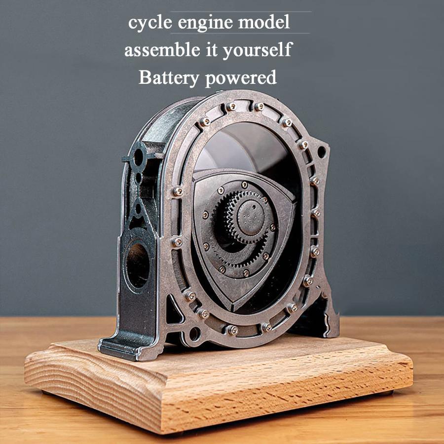 ロータリーエンジン模型 メタルエンジン模型キット DIY組立電動 