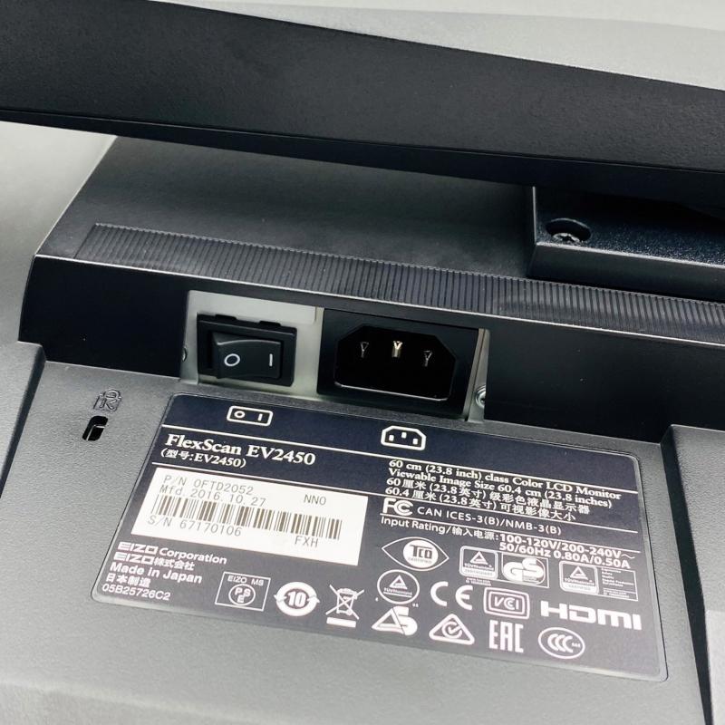 FlexScan EIZO EV2450 高性能中古モニター 23.8インチ IPSパネル HDMI