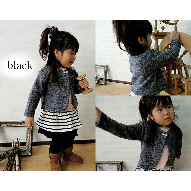 子供服 トップス ツイード調秋冬ボレロカーディガン4464(80cm 90cm 95cm 100cm)保育園 ベビー服 Ｔシャツ 赤ちゃん |  | 03