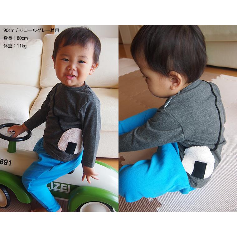 子供服 トップス おにぎりミニ裏毛ポシェット付き長袖ｔシャツ4557 80cm 90cm 95cm 100cm 保育園 メール便可 557 モンキーパンツyahoo 店 通販 Yahoo ショッピング
