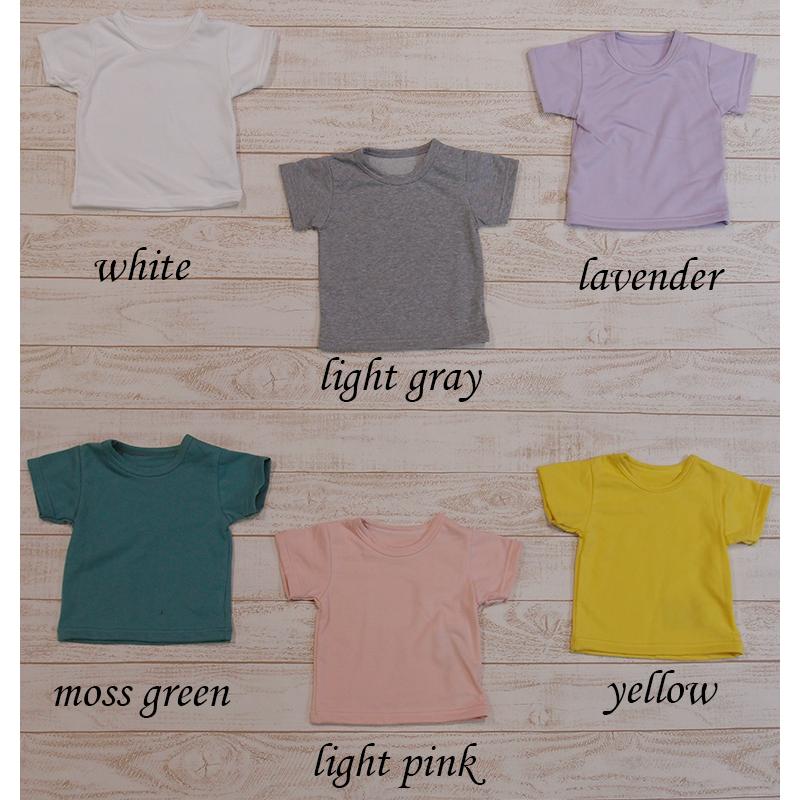 肌着キッズ子供服トップスミニ裏毛半袖Ｔカラバリ豊富シンプルな無地ノエル保育園4050メール便可13男の子 Ｔシャツ 赤ちゃん |  | 01