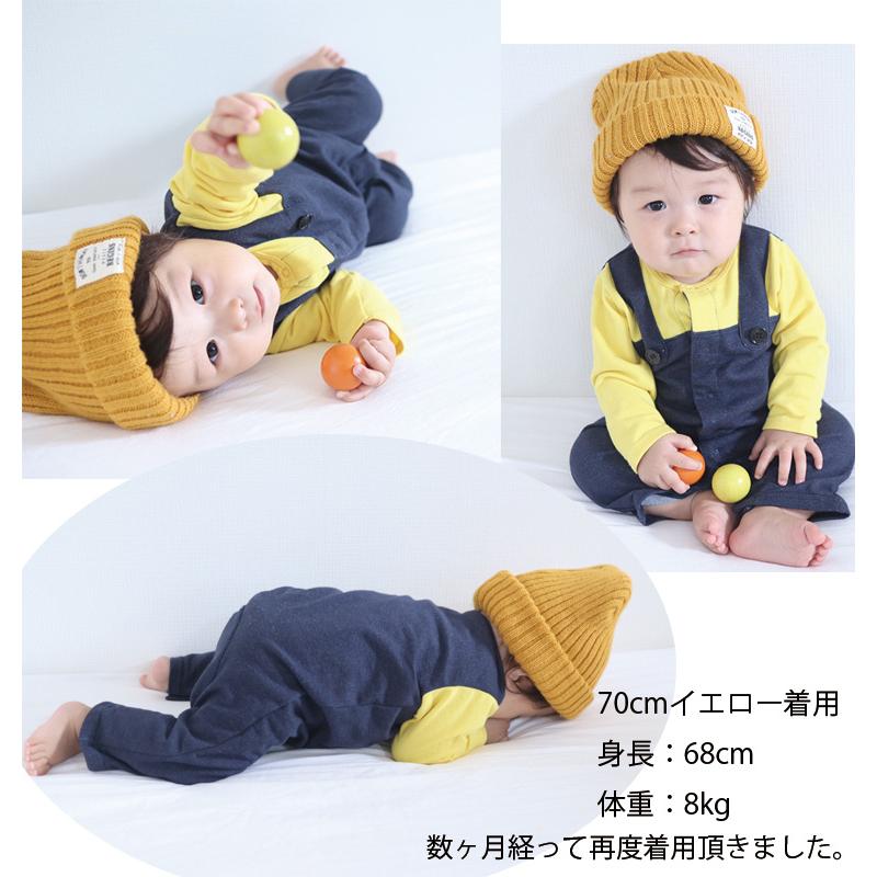 子供服 トップス ハロウィン イベントにも普段着にもサロペット風前開きロンパース 日本製　A4691 4050保育園  新生児 赤ちゃん |  | 10