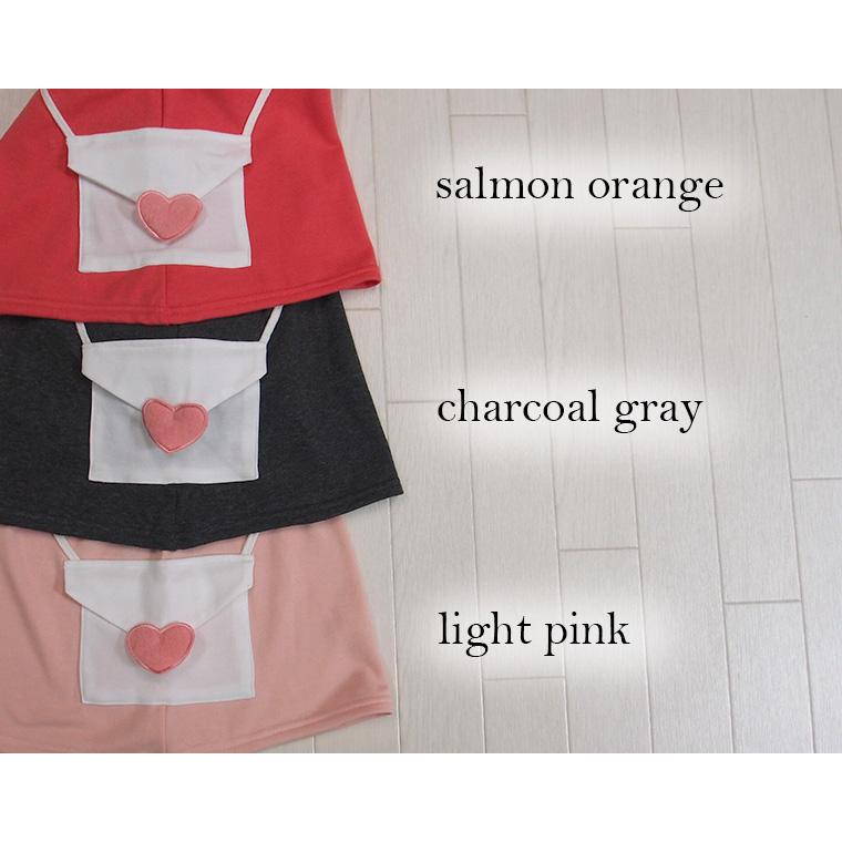 子供服 トップス ラブレターポシェット長袖AラインチュニックＴシャツ日本製A4703　4050保育園 ベビー服  赤ちゃん |  | 02