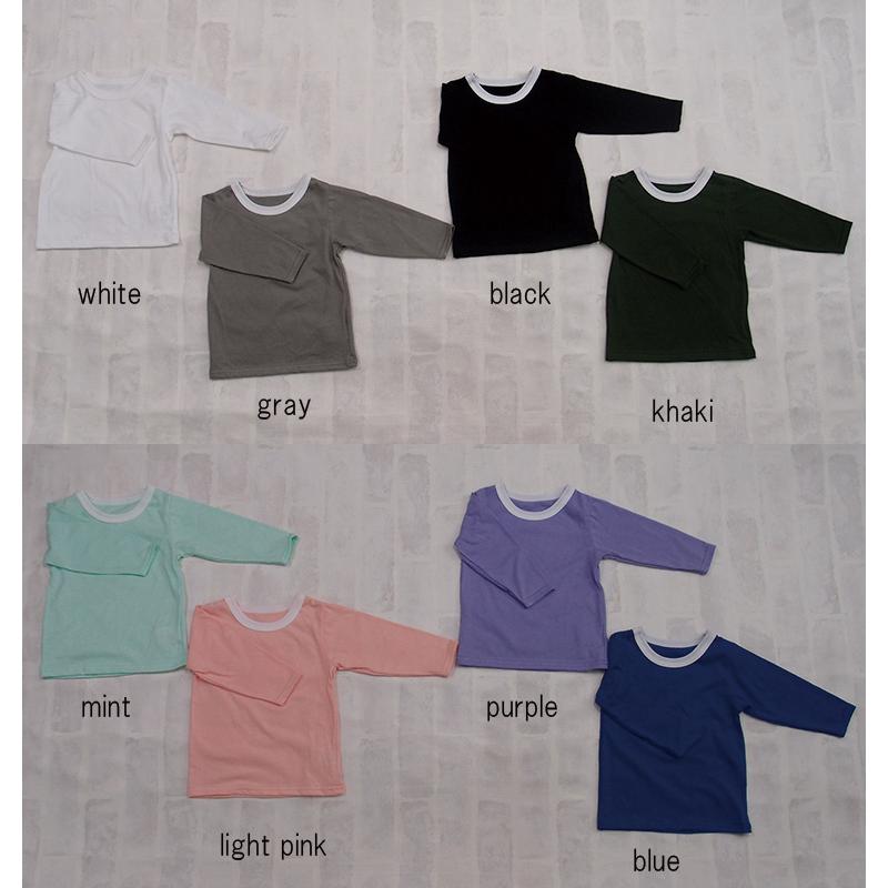 子供服 トップス 初秋やインナーに最適な薄手素材長袖Ｔシャツ保育園 0356 ベビー服  赤ちゃん |  | 01