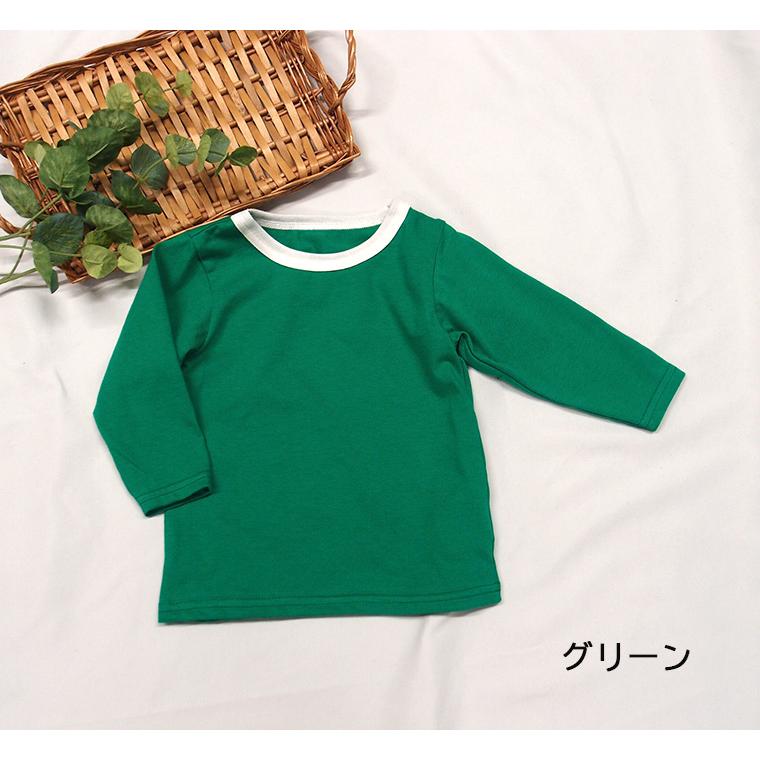 子供服 トップス 初秋やインナーに最適な薄手素材長袖Ｔシャツ保育園 0356 ベビー服  赤ちゃん |  | 04