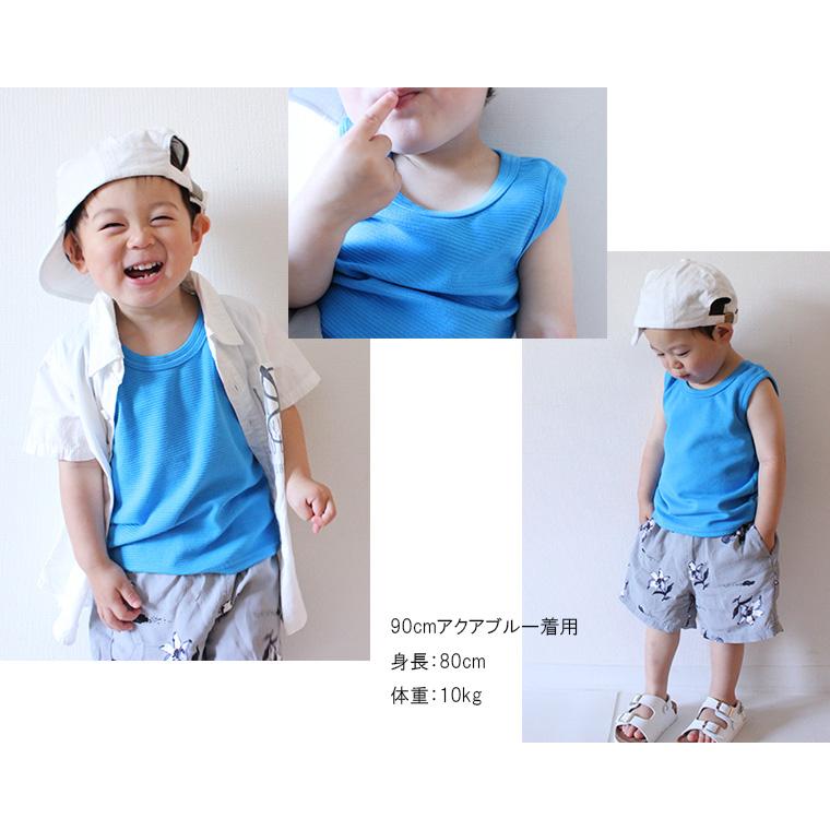 子供服トップスタンクトップ夏伸縮シンプルタンク(70cm80cm90cm95cm100cm)9714メール便可13ベビー服男の子Ｔシャツ赤ちゃん |  | 09
