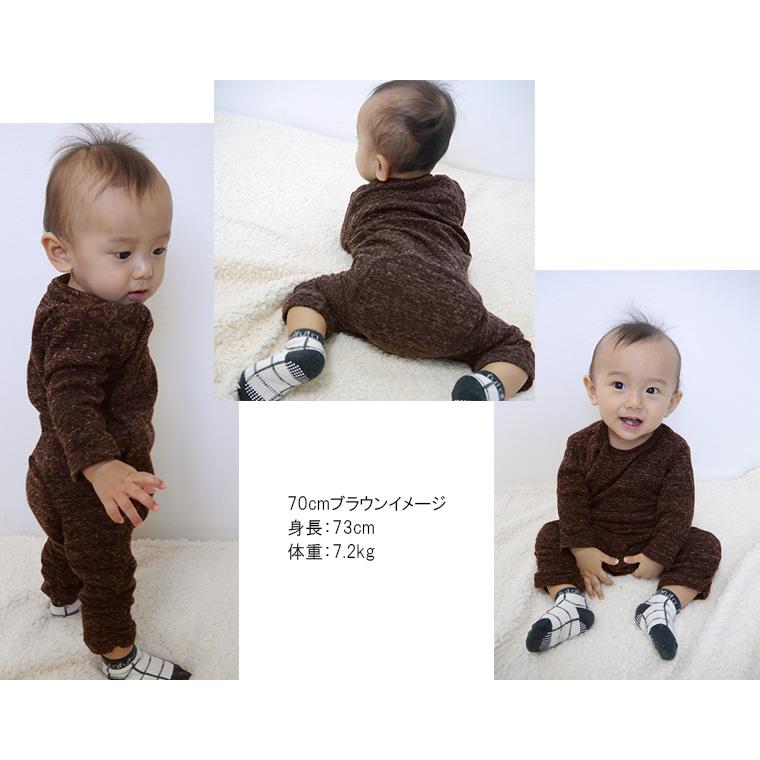 子供服 トップス やわらかい接結素材スラブ調ロンパース日本製 ベビー服  新生児 赤ちゃん |  | 06