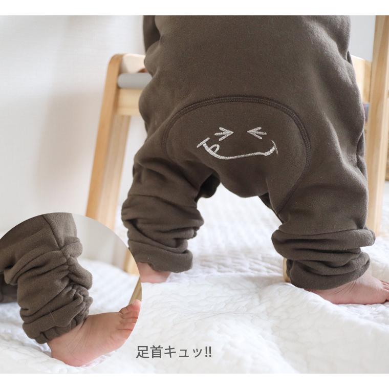 裾を引きずらない日本製無地ロンパース　桃のような温かい肌触り綿100％　1923 ベビー服  新生児 赤ちゃん |  | 13