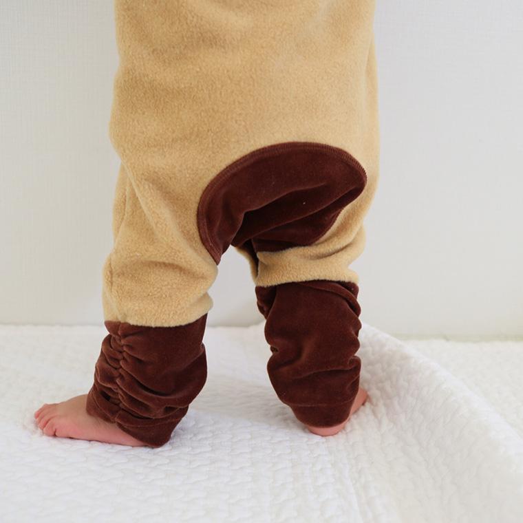 毛布みたいなフリースとベロアのあったかロンパース日本製(70cm 80cm)メール便不可 ベビー服  新生児 赤ちゃん |  | 05