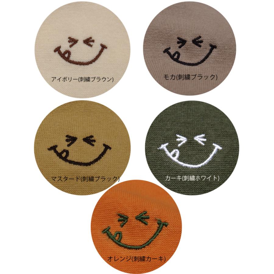 ベビー服 子供服 伸縮性 小さいにこちゃん刺繍 トレーナー スパンフライス 日本製(80cm 90cm 95cm 100cm)2998 Ｔシャツ 赤ちゃん |  | 03