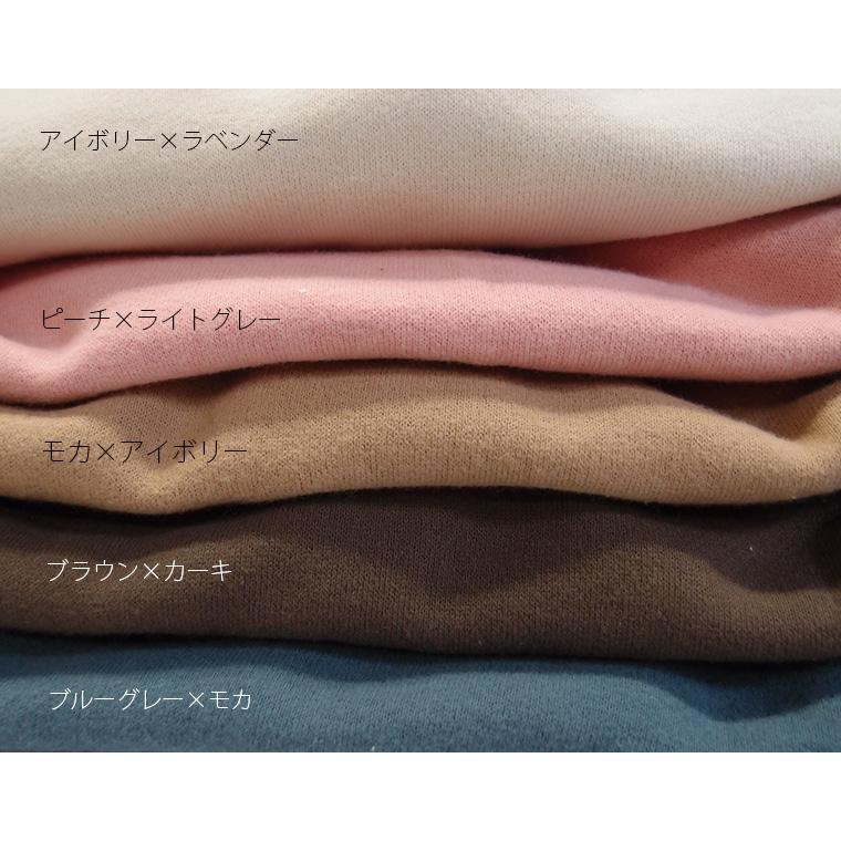 バイカラートレーナー お客様からのご指名素材ふわっとピーチの肌触り無地裏毛(80cm 90cm 95cm 100cm)1923 Ｔシャツ 赤ちゃん |  | 03