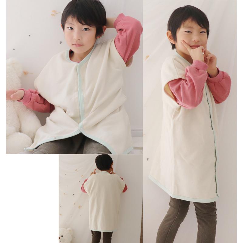 キッズ用 綿100％ スリーパー 1923 子供服 90cm 100cm 110cm 120cm 130cm袖付き　着る毛布　冬用　防寒　寝冷え防止　綿毛布スリーパー 桃のような肌触り |  | 12