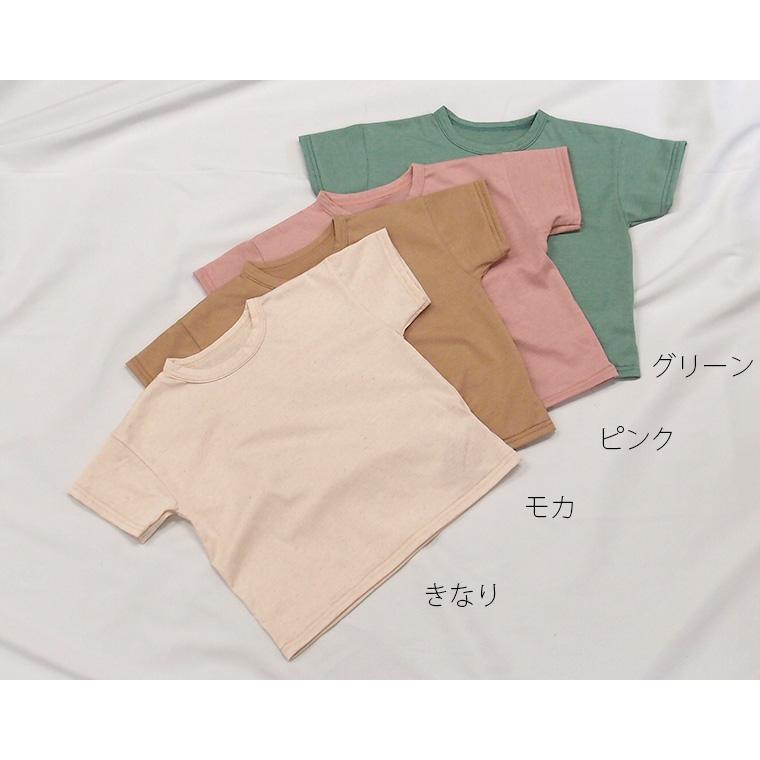 ドライタッチ 接触冷感 夏用 ビッグシルエット 半袖 Ｔシャツ 綿麻(80cm 90cm 95cm 100cm 110cm 120cm)メール便可13  Ｔシャツ 赤ちゃん｜monkey-pants｜02