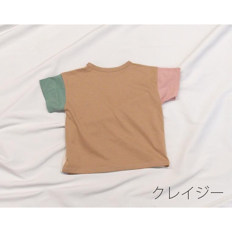 ドライタッチ 接触冷感 夏用 ビッグシルエット 半袖 Ｔシャツ 綿麻(80cm 90cm 95cm 100cm 110cm 120cm)メール便可13  Ｔシャツ 赤ちゃん｜monkey-pants｜09