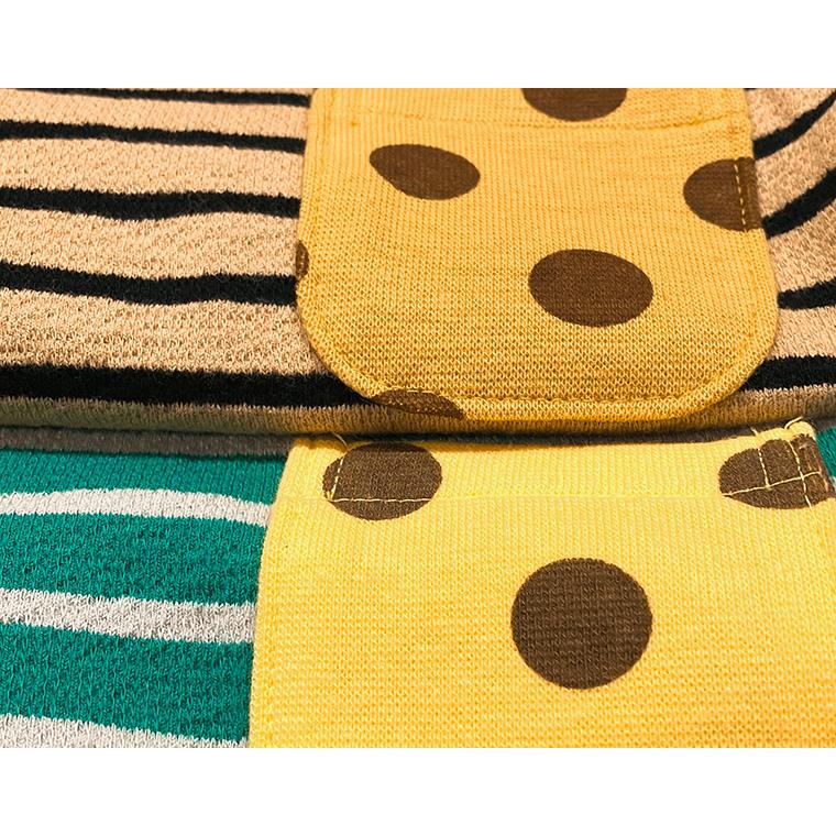 キッズサイズ　ボーダーとドットのカラフルロンT 柔らかい素材長袖Ｔシャツ(110cm 120cm)｜monkey-pants｜03