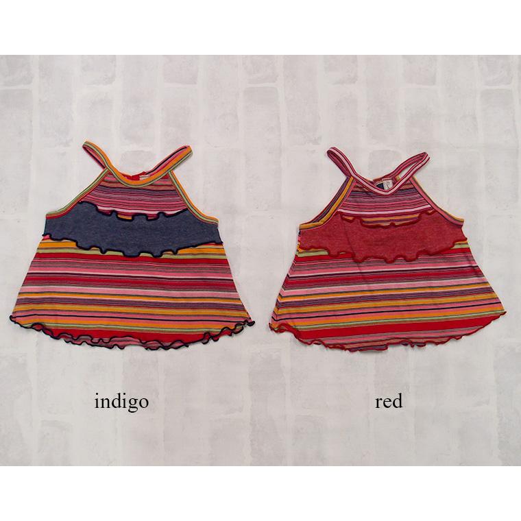 【在庫処分セール】  子供服 トップス イタリア生地マルチボーダー綿100％キャミA897(80cm 90cm)保育園メール便可13 ベビー服 |  | 01