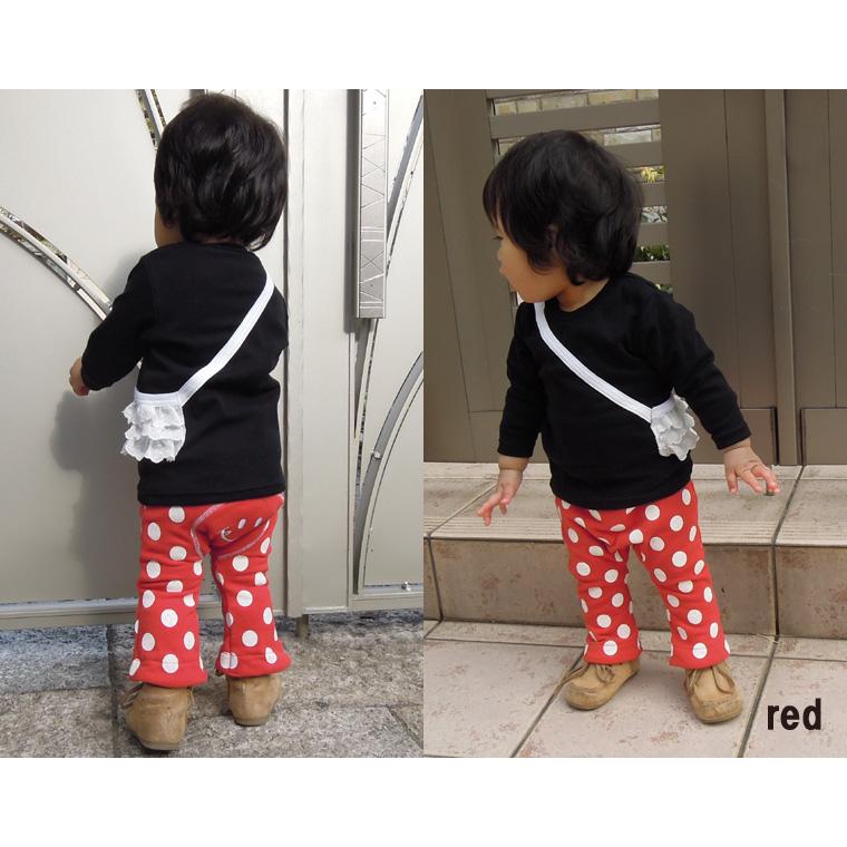 子供服 ボトムス綿100％裏毛B3229ニコちゃんデニムニット刺繍10分丈モンキーパンツ ベビー服 (80cm 90cm 95cm) |  | 01