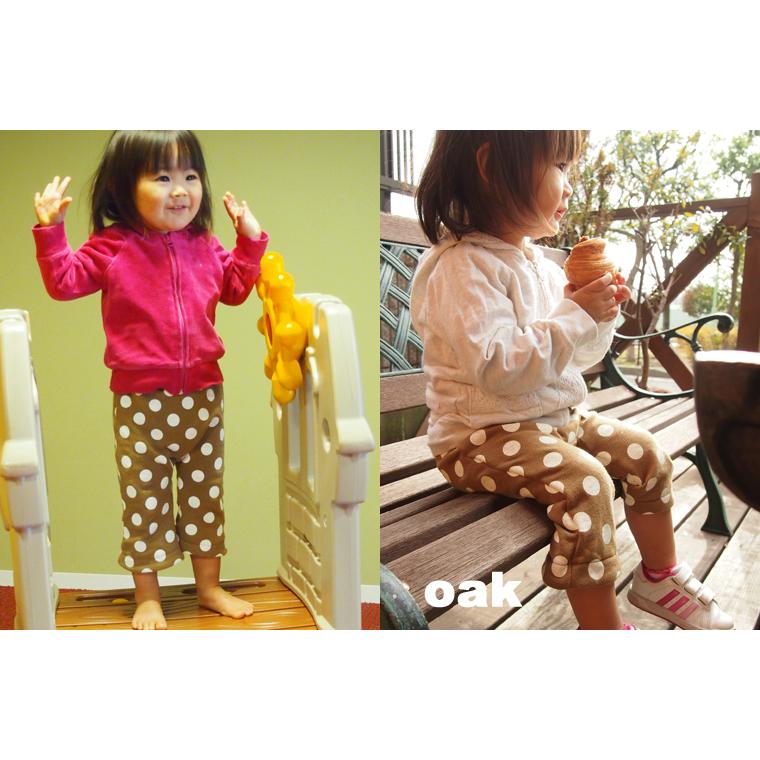 子供服 ボトムス綿100％裏毛B3229ニコちゃんデニムニット刺繍10分丈モンキーパンツ ベビー服 (80cm 90cm 95cm) |  | 03