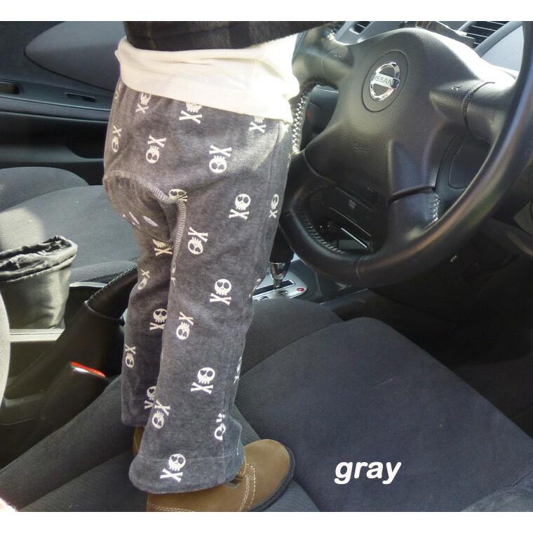 子供服 パンツ スカルプリントのベロアモンキーパンツハグ3436メール便可13 保育園 |  | 02