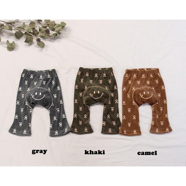 子供服 パンツ スカルプリントのベロアモンキーパンツハグ3436メール便可13 保育園 |  | 03