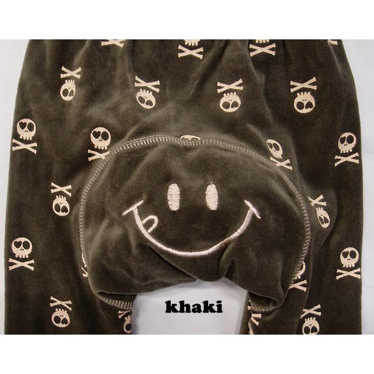 子供服 パンツ スカルプリントのベロアモンキーパンツハグ3436メール便可13 保育園 |  | 06