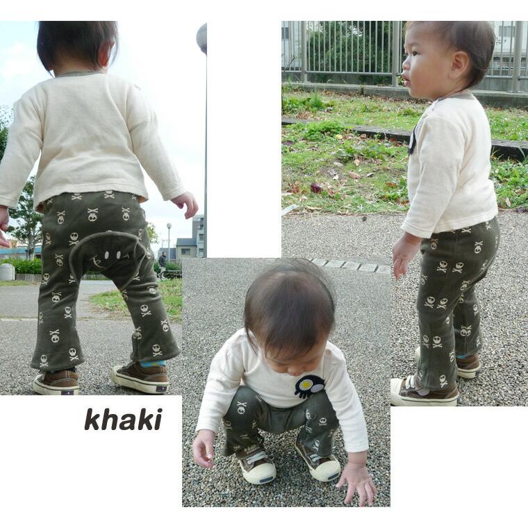 子供服 パンツ スカルプリントのベロアモンキーパンツハグ3436メール便可13 保育園 |  | 09