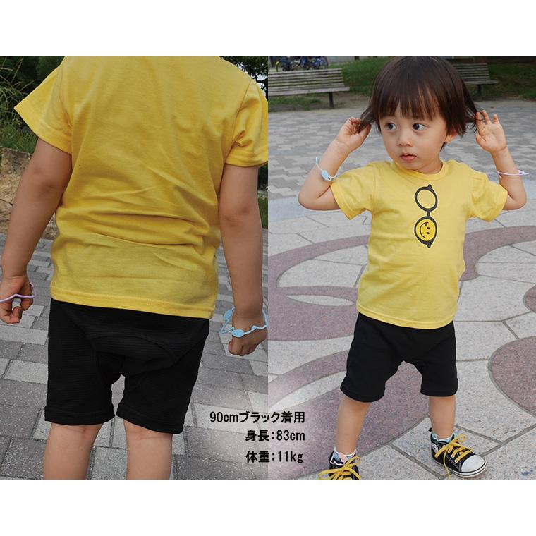子供服 パンツ ボトムス 夏の伸縮性素材無地ハーフパンツ日本製（70cm 80cm 90cm 95cm)9714保育園メール便可13 ベビー服 |  | 15