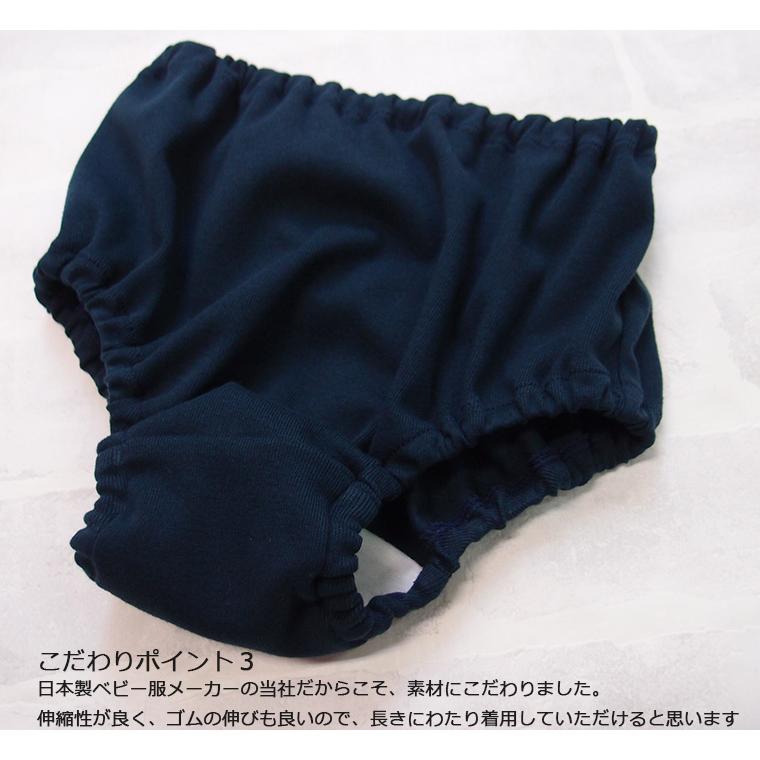 子供服 パンツ 夏のブルマ 紺色ショーツ 1枚穿きできる（100cm110cm120cm130cm）幼稚園小学校　日本製保育園8877・メール便可10 |  | 05