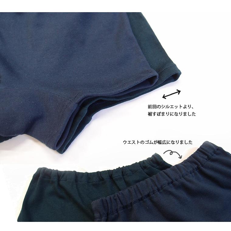 マチが白い1枚穿きできる紺色黒色1分丈ショーツ（90cm95cm100cm 110cm