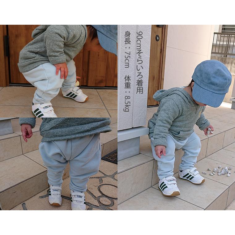子供服パンツ綿100％ふんわり表起毛桃のような肌触りサルエルパンツ（80cm 90cm 95cm 100cm）1923ベビー服 長ズボン |  | 13
