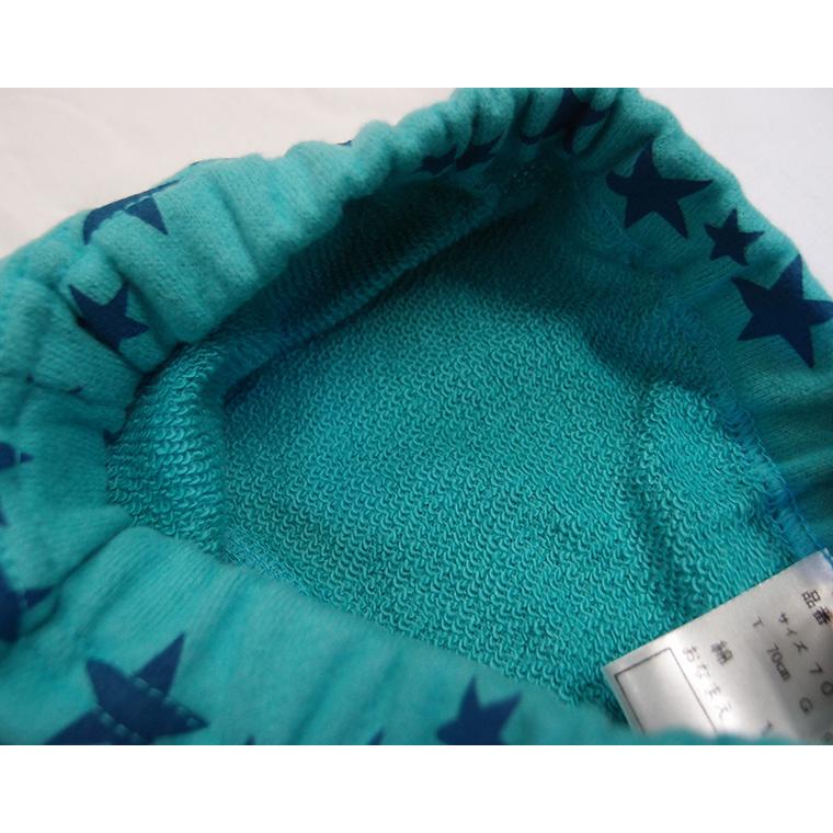 子供服パンツドット星桃のようなふんわり起毛綿100％8分丈モンキーパンツ（70cm 80cm 90cm 95cm）1923 ベビー服男の子ズボン赤ちゃん |  | 05