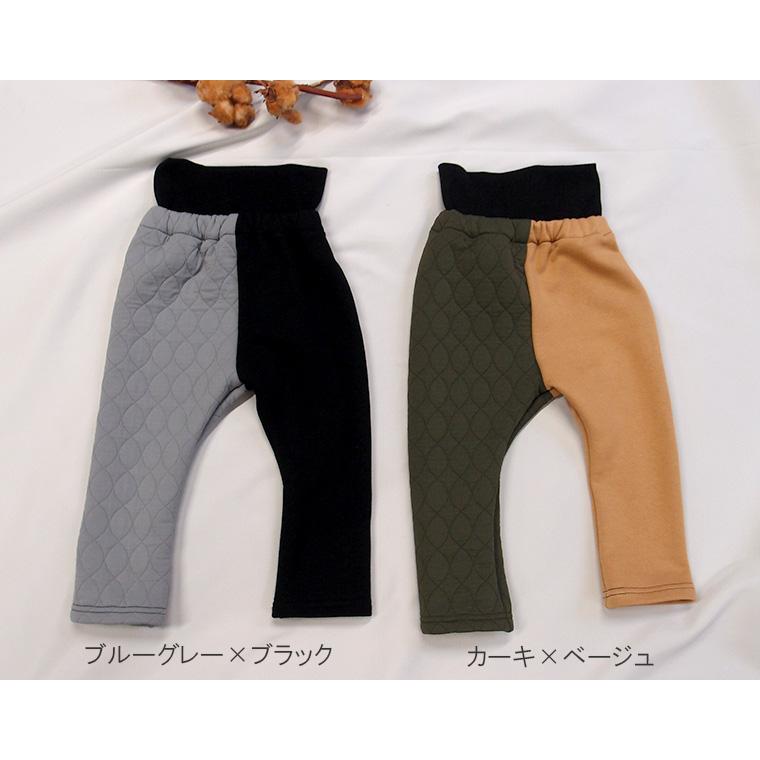 　腹巻付き パウダリーキルト　冬　裏毛　サルエル（80cm 90cm 95cm 100cm）1923 |  | 01