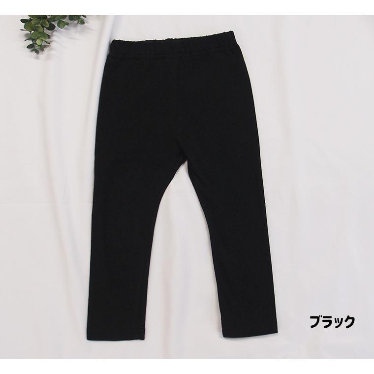 ベア天竺10分丈レギンス　スパッツ（80cm 90cm 95cm 100cm 110cm 120cm）日本製　ブラック　綿混 |  | 05