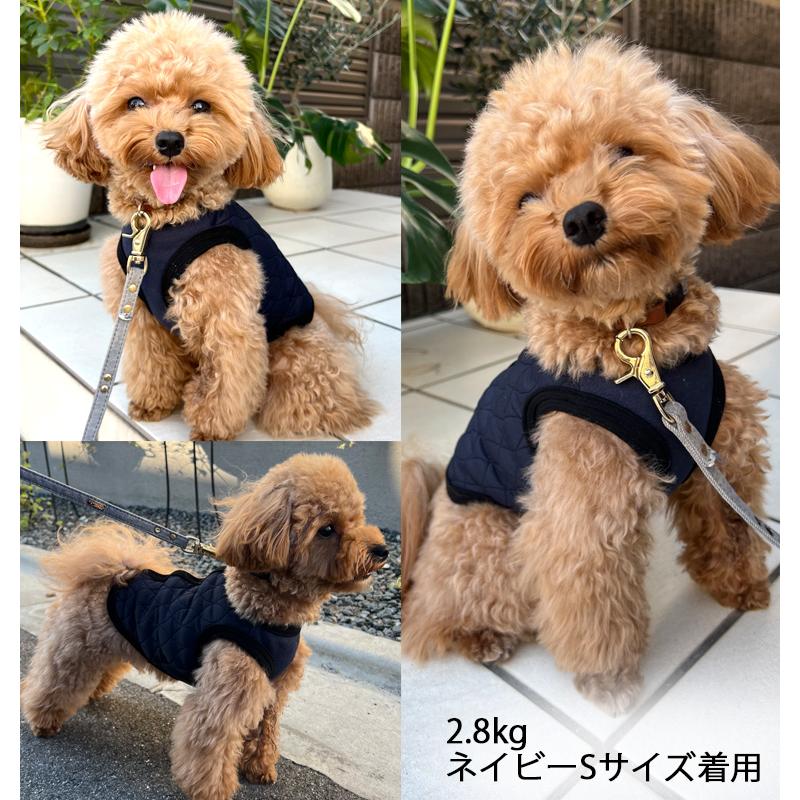 日本製犬服　冬　ドッグウェア　dogwear　ペット服キルト　ベスト　ベビー服とリンクコーデ子供服　家族とおそろい（S.M.L.DS.FB-M）肌に優しいおしゃれオシャレ |  | 11