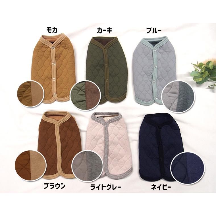 日本製犬服　冬　ドッグウェア　dogwear　ペット服キルト　ベスト　ベビー服とリンクコーデ子供服　家族とおそろい（S.M.L.DS.FB-M）肌に優しいおしゃれオシャレ |  | 01