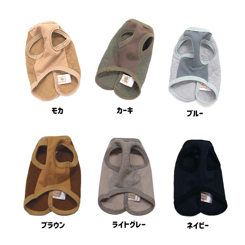 日本製犬服　冬　ドッグウェア　dogwear　ペット服キルト　ベスト　ベビー服とリンクコーデ子供服　家族とおそろい（S.M.L.DS.FB-M）肌に優しいおしゃれオシャレ |  | 02